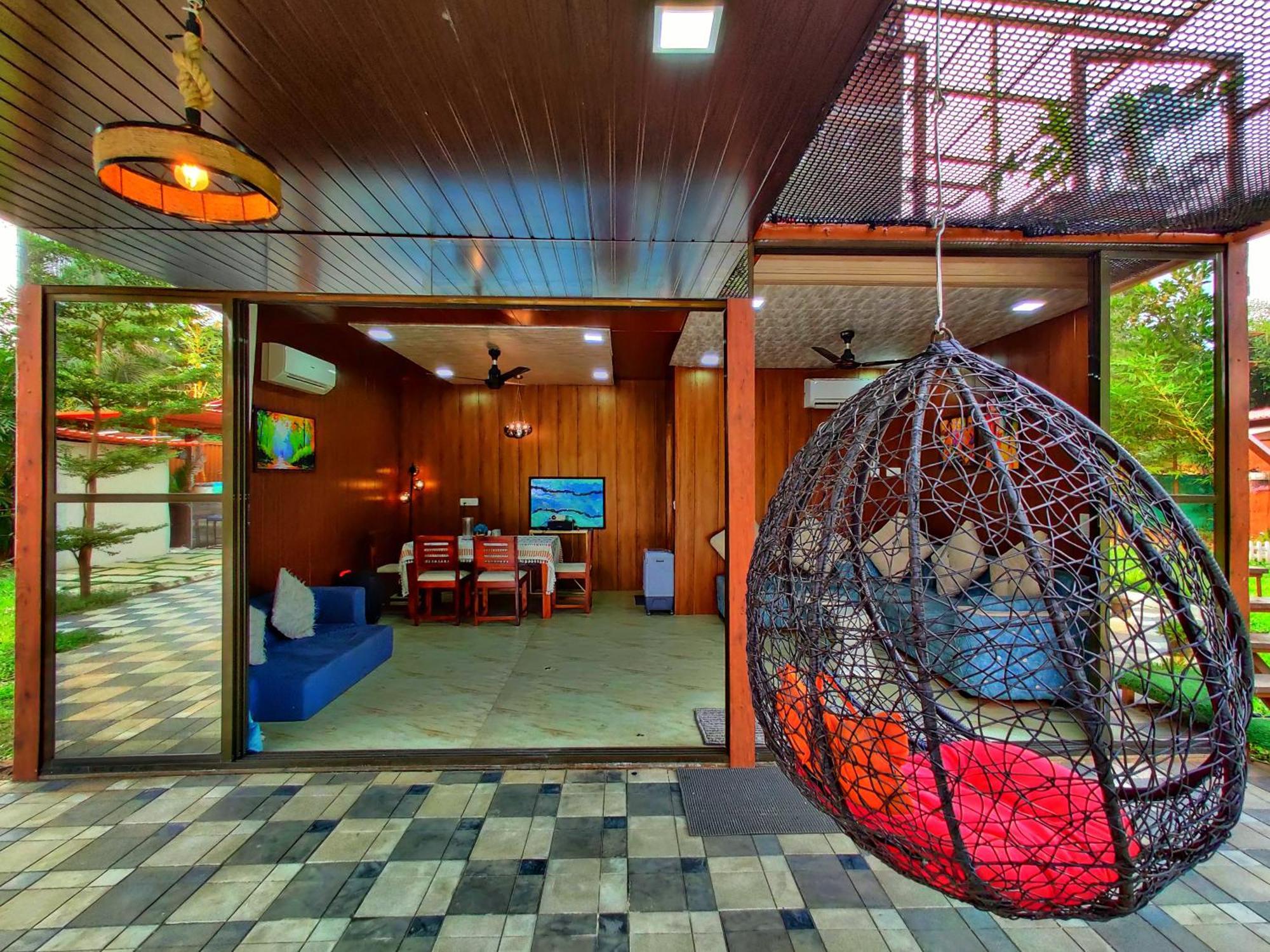 Crystal Springs Villa - A Picture-Perfect Retreat W Pool, Hammock, Gazebo Karjat Exterior photo