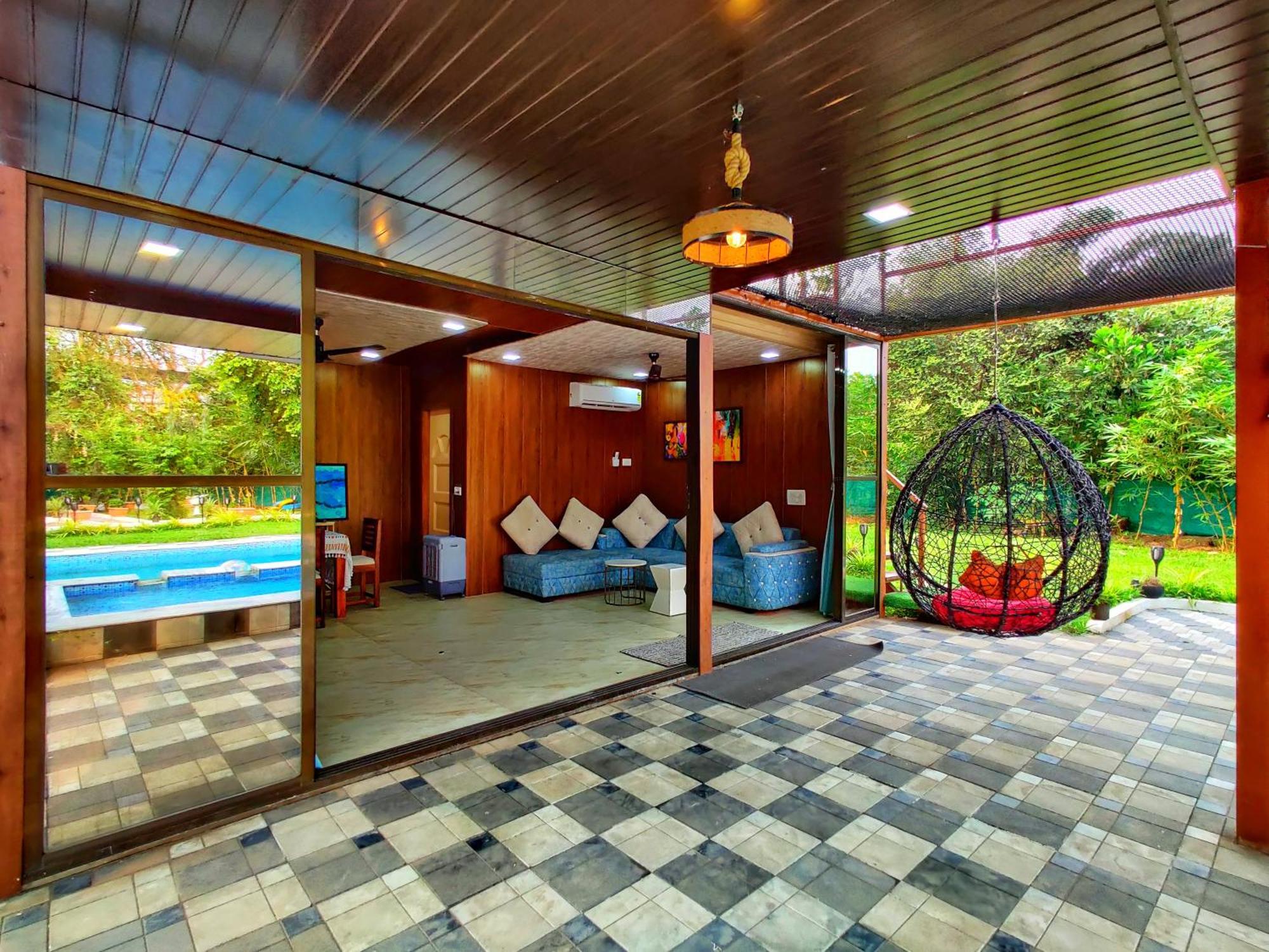 Crystal Springs Villa - A Picture-Perfect Retreat W Pool, Hammock, Gazebo Karjat Exterior photo